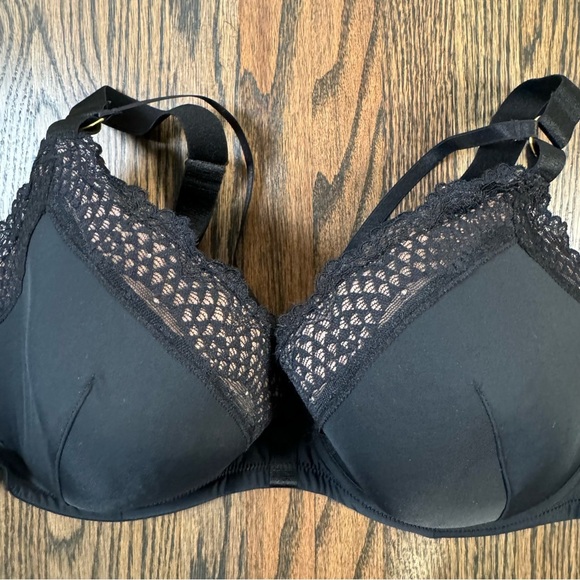 Adore Me Black Marca Contour Plunge Strappy Bra size 38DDD - Picture 3 of 7